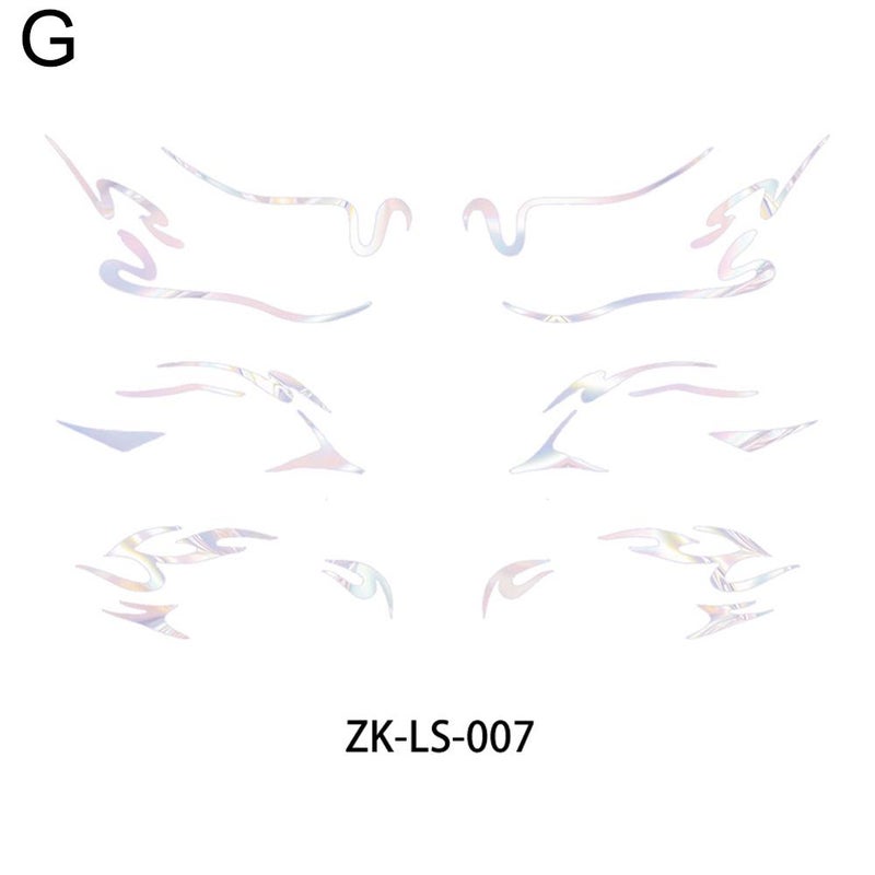 European and American style laser eye makeup temporary tattoos, waterproof 3D realistic face and eye makeup temporary tattoos.